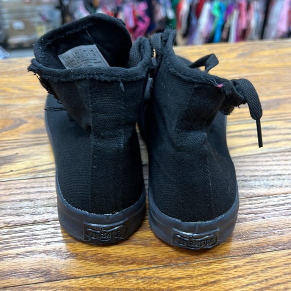 REVOLUTION DANCEWEAR | Classic High Top Sneaker black canvas Hip Hop - Picture 6 of 10